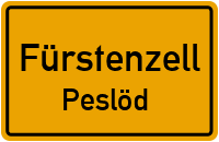 Straßenverzeichnis Fürstenzell Peslöd
