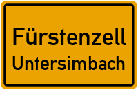 Straßenverzeichnis Fürstenzell Untersimbach