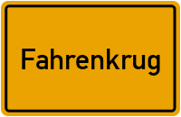 Ortsschild von Gemeinde Fahrenkrug in Schleswig-Holstein