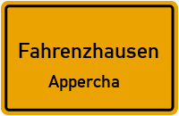 Straßenverzeichnis Fahrenzhausen Appercha