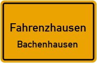 Straßenverzeichnis Fahrenzhausen Bachenhausen