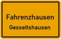 Straßenverzeichnis Fahrenzhausen Gesseltshausen