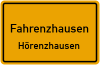 Straßenverzeichnis Fahrenzhausen Hörenzhausen