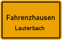 Straßenverzeichnis Fahrenzhausen Lauterbach