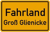 Straßen in Fahrland Groß Glienicke