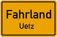 Straßen in Fahrland Uetz