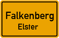 Ortsschild Falkenberg / Elster