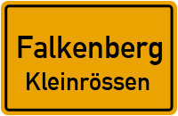Kleinrössener Straße in FalkenbergKleinrössen