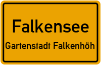 Sacrower Straße in FalkenseeGartenstadt Falkenhöh