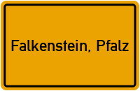 City Sign Falkenstein, Pfalz