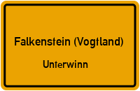Straßen in Falkenstein (Vogtland) Unterwinn
