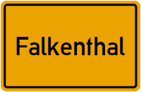 Ortsschild Falkenthal