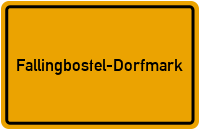Ortsschild Fallingbostel-Dorfmark