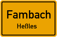 Nüßleser Straße in FambachHeßles