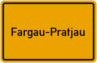 Ortsschild von Gemeinde Fargau-Pratjau in Schleswig-Holstein