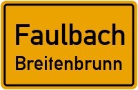 Bergstraße in FaulbachBreitenbrunn
