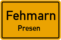 Straßenverzeichnis Fehmarn Presen