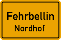 Nordhofer Straße in FehrbellinNordhof