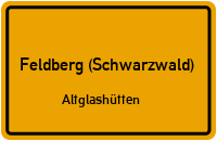 Falkauer Straße in Feldberg (Schwarzwald)Altglashütten