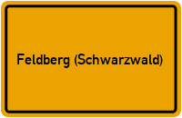 City Sign Feldberg (Schwarzwald)