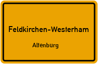Straßen in Feldkirchen-Westerham Altenburg