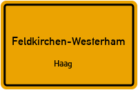 Straßen in Feldkirchen-Westerham Haag