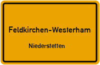 Straßen in Feldkirchen-Westerham Niederstetten