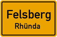 Straßenverzeichnis Felsberg Rhünda