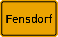 City Sign Fensdorf