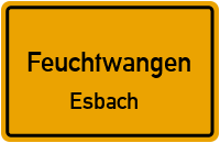 Straßen in Feuchtwangen Esbach