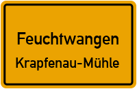 Straßenverzeichnis Feuchtwangen Krapfenau-Mühle