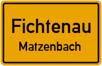 Bussardweg in FichtenauMatzenbach