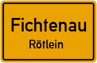 Gießrechenstraße in FichtenauRötlein