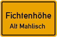 Heuweg in FichtenhöheAlt Mahlisch