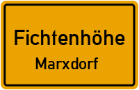 Dorfstraße in FichtenhöheMarxdorf