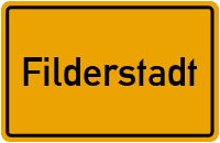 Ortsschild von Stadt Filderstadt in Baden-Württemberg