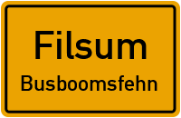 Straßenverzeichnis Filsum Busboomsfehn