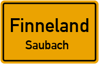 Straße Der Einheit in FinnelandSaubach