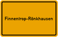 Ortsschild Finnentrop-Rönkhausen