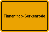 Ortsschild Finnentrop-Serkenrode