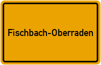 City Sign Fischbach-Oberraden