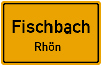 City Sign Fischbach / Rhön