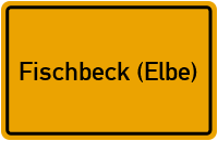 City Sign Fischbeck (Elbe)