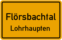 Straßenverzeichnis Flörsbachtal Lohrhaupten