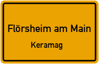 Aussiger Straße in Flörsheim am MainKeramag