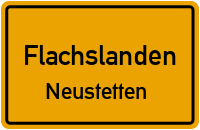 Hauptstraße in FlachslandenNeustetten