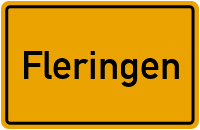 Ortsschild von Gemeinde Fleringen in Rheinland-Pfalz