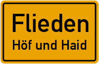 Straßenverzeichnis Flieden Höf und Haid