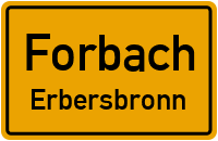 Straßenverzeichnis Forbach Erbersbronn