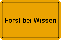 City Sign Forst bei Wissen